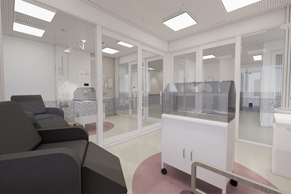 A render of the Methanex Neonatal Unit