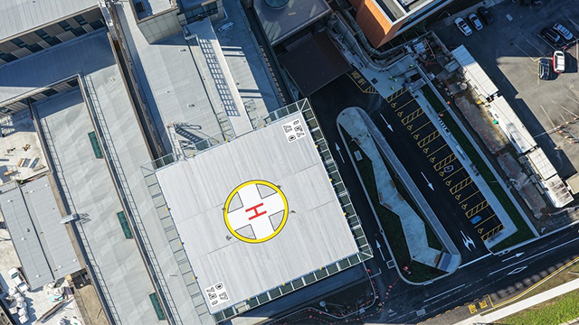 The new Rooftop helipad at Taranaki Base Hospital