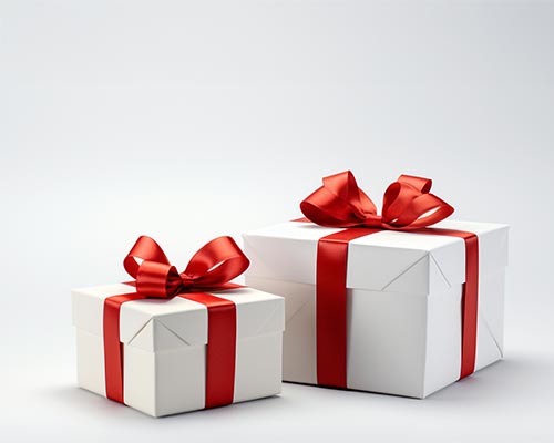 A pile of gifts for healthcare